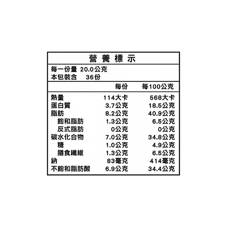 萬歲牌 綜合果分享包蒜香黑胡椒風味 40公克 X 18入