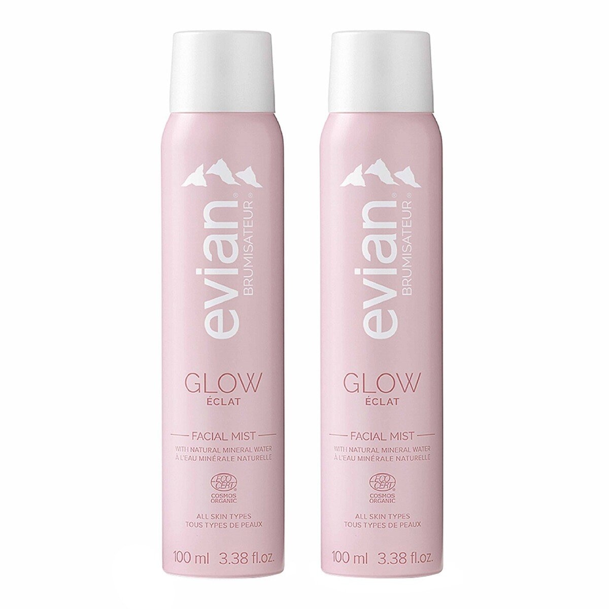 evian 超導活膚礦泉亮白煥膚 100毫升 X 2入
