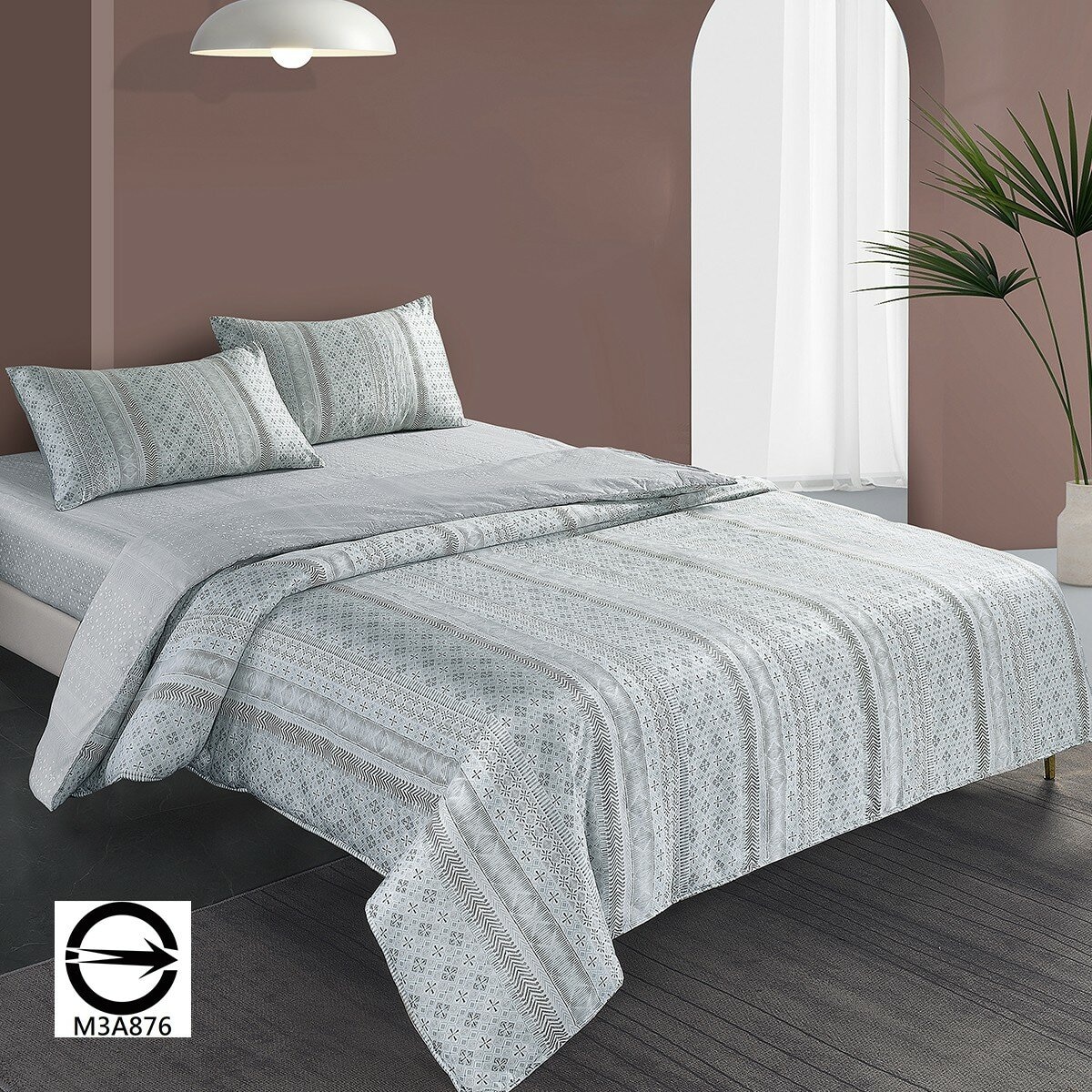 HOYACASA 300織純棉雙人床包兩用被套 4件組 152公分 X 190公分