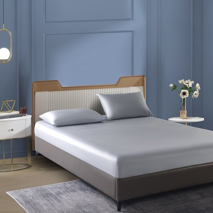 Don Home 萊賽爾素色雙人被套床包六件組 152公分 X 190公分 中灰