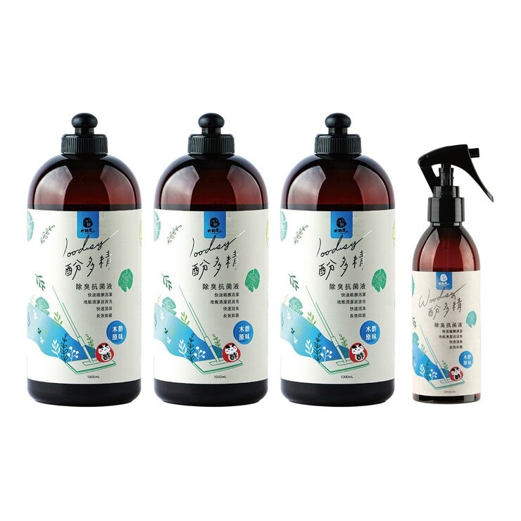 Dawoko 木酢達人 酚多精除臭抗菌液 木酢原味 1公升 X 3入 + 噴霧瓶 200毫升 Dawoko 木酢達人 酚多精除臭抗菌液 木酢原味 1公升 X 3入 + 噴霧瓶 200毫升