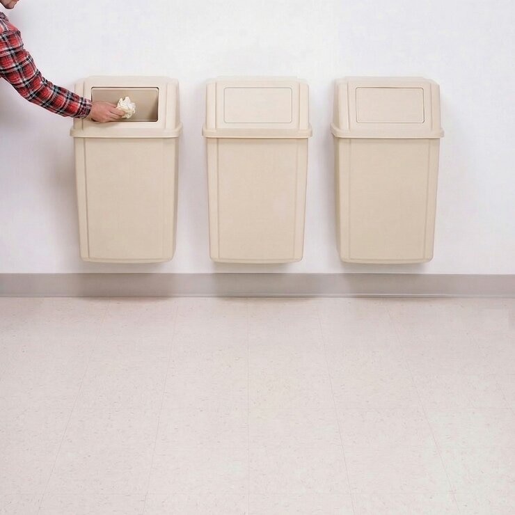 Rubbermaid Commercial Products 靠牆壁掛式垃圾桶