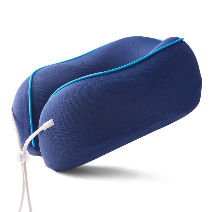 Airia Living 旅行記憶棉頸枕 26公分 X 25公分 X 11.3公分 藍