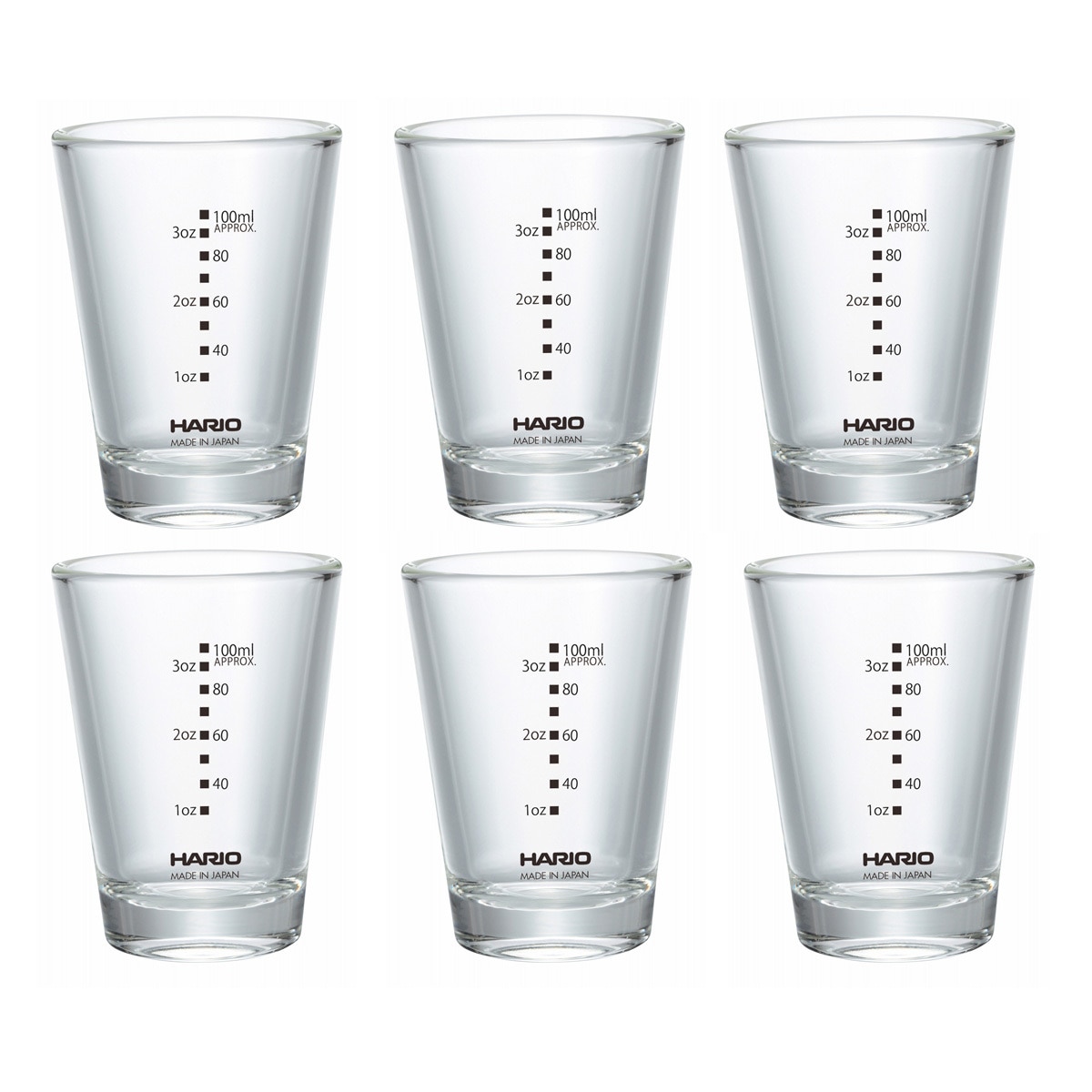 Hario 耐熱玻璃杯 6件組