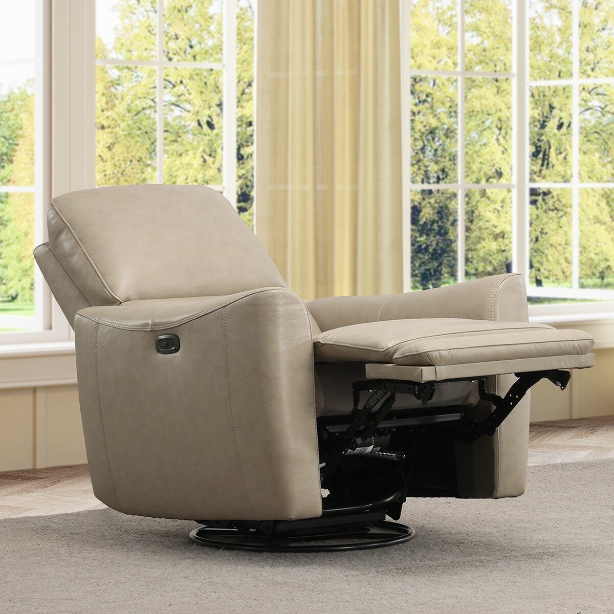 Simon Li 牛皮電動旋轉可搖式躺椅 Simon Li 牛皮電動旋轉可搖式躺椅