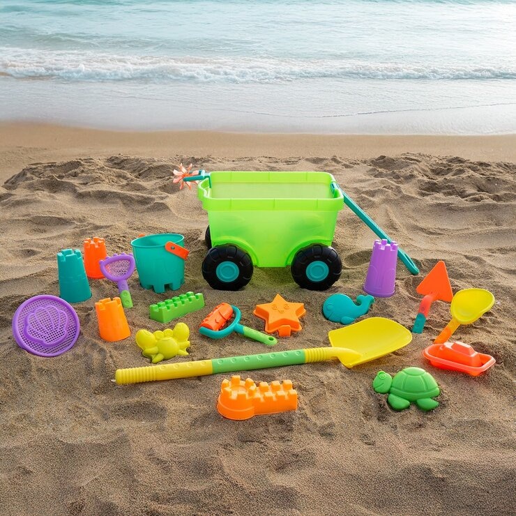 沙灘推車玩具 20件組 / 2歲以上