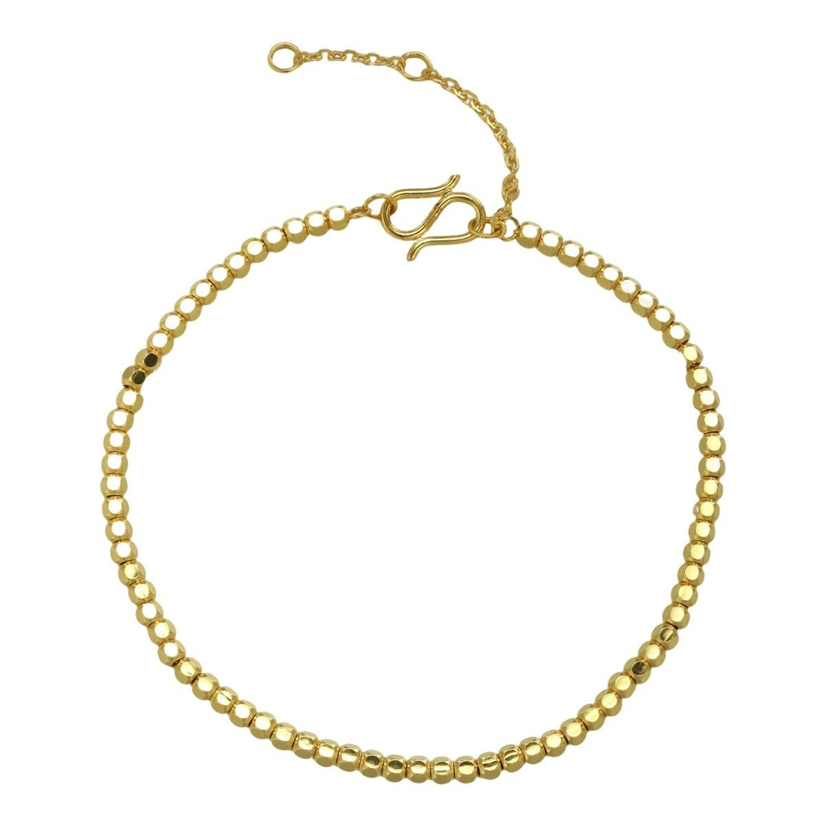 24K黃金手鍊 方珠 128厘