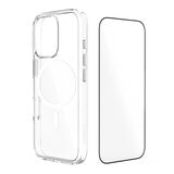 OVERDIGI Aurora V3磁吸抗黃防摔透明殻 搭配二次強化滿版玻璃保貼 for iPhone16 Pro