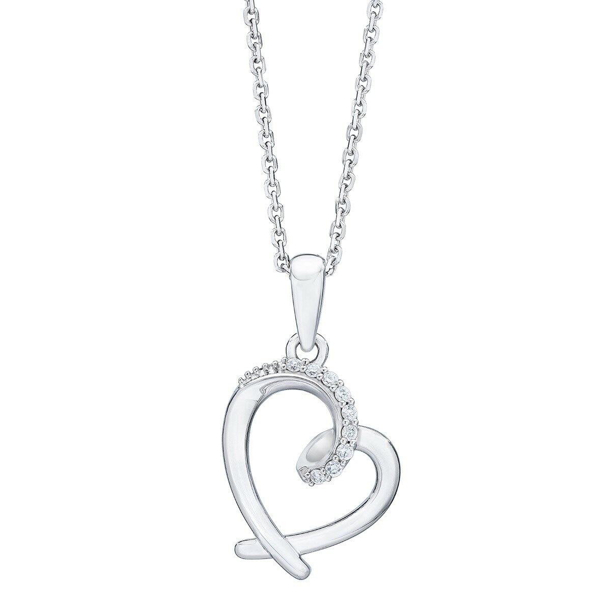 0.05克拉 圓形鑽石項鍊 VS2/I