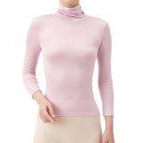 AS 極上 女高領長袖衛生衣 暗紫色