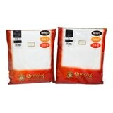 QUORICH 男V領純棉內衣褲組 白