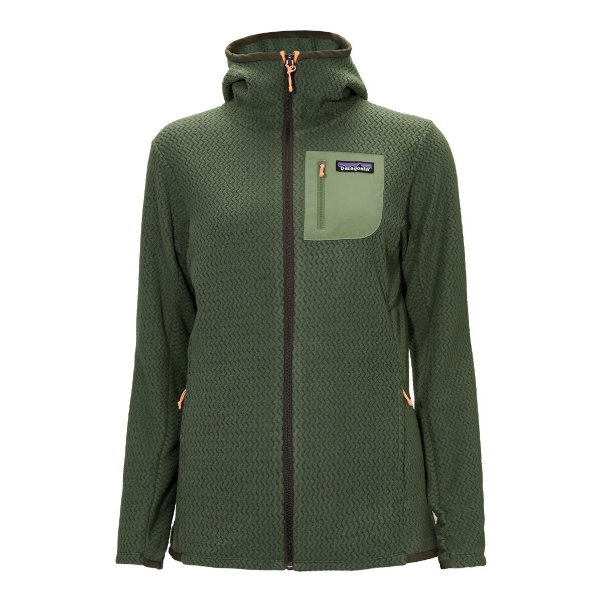 Patagonia 女刷毛連帽外套 綠 L