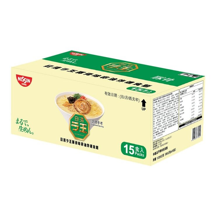 日清 拉王豚骨味非油炸速食麵 89公克 X 15包 日清 拉王豚骨味非油炸速食麵 89公克 X 15包