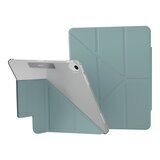 MAGEASY Facet 全方位支架透明背蓋保護套 適用於 2024 iPad Air 13吋 2025 M3 / 2024 M2 寧靜藍