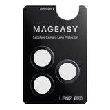 MAGEASY Bright M 不發黃軍規磁吸透明殼 iPhone 17 Pro Max(白磁圈) + 鏡頭保護貼Lenz鈦合金(午夜鈦) + Vetro 9H 鋼化玻璃保護膜 MAGEASY Bright M 不發黃軍規磁吸透明殼 iPhone 17 Pro Max(白磁圈) + 鏡頭保護貼Lenz鈦合金(午夜鈦) + Vetro 9H 鋼化玻璃保護膜