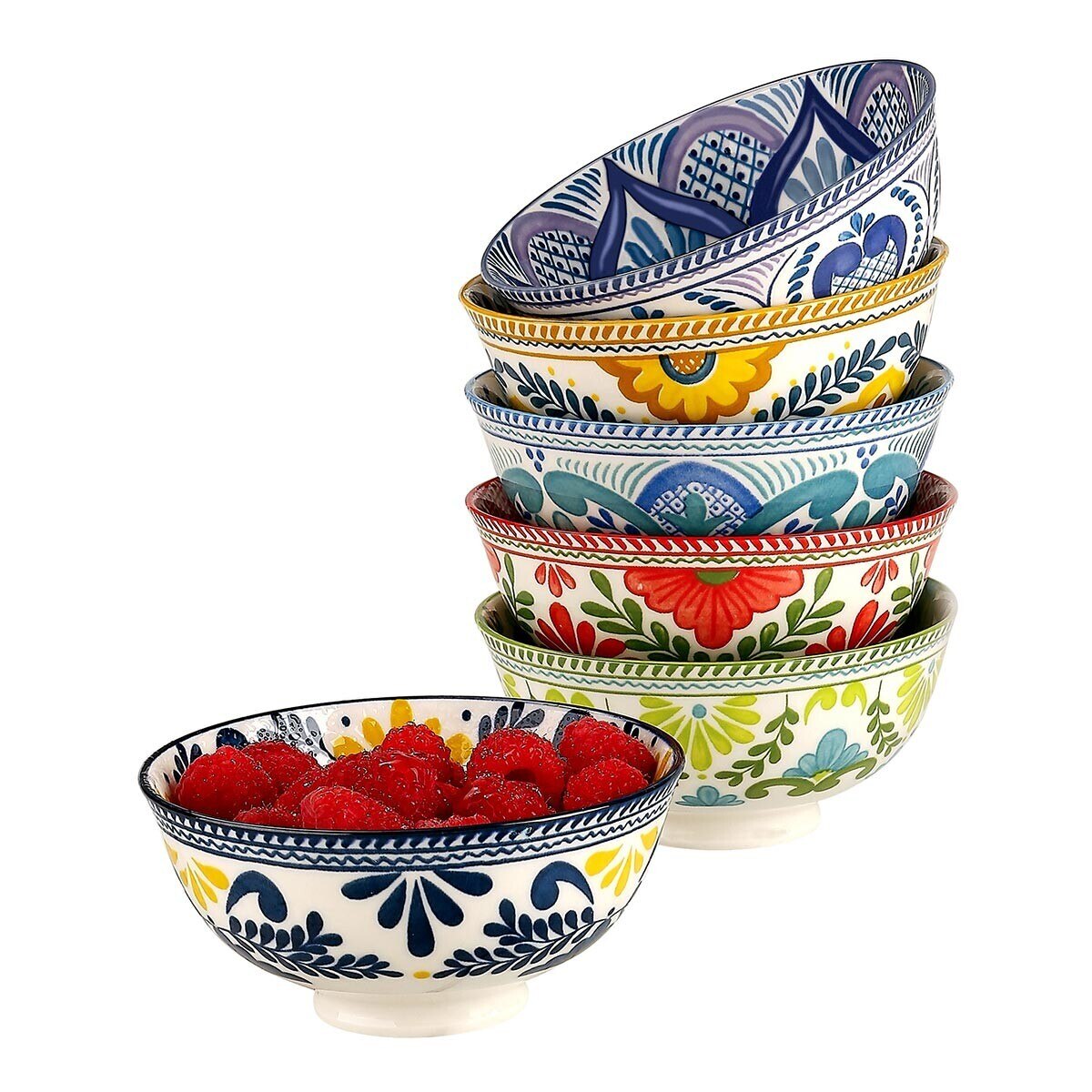 Talavera 彩繪瓷碗六件組
