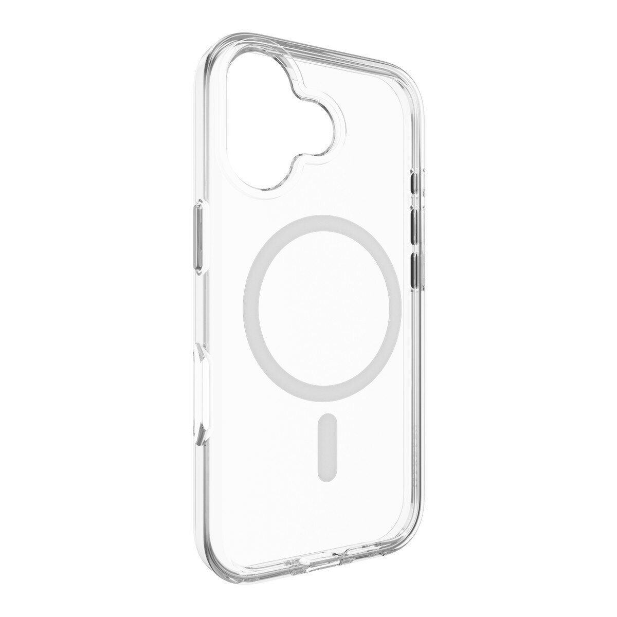 MAGEASY Bright M 不發黃軍規磁吸透明殼 iPhone 17 (白磁圈) + 鏡頭保護貼Lenz(鼠尾草) + Vetro 9H 鋼化玻璃保護膜