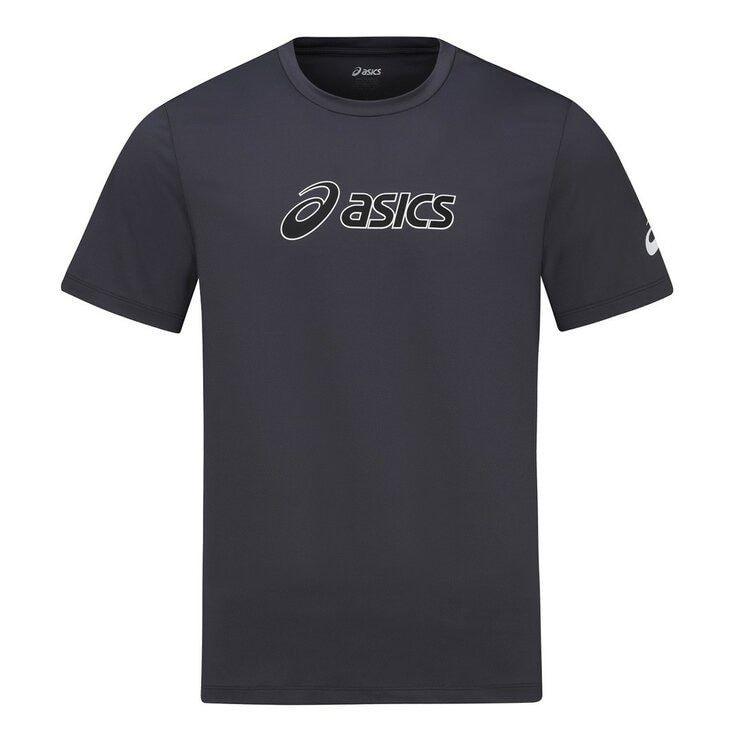 Asics 男短袖運動上衣 深灰 Asics 男短袖運動上衣 深灰