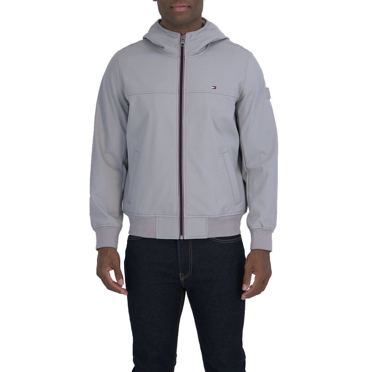 Tommy Hilfiger 男輕量軟殼外套 淺灰