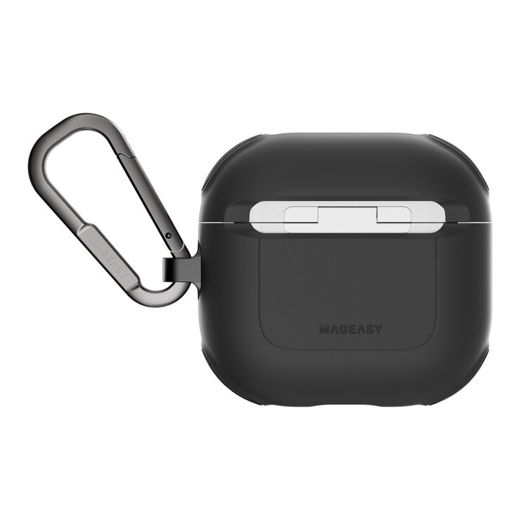 MAGEASY Odyssey 抗衝擊磁扣耳機殼 AirPods 4 金屬黑 MAGEASY Odyssey 抗衝擊磁扣耳機殼 AirPods 4 金屬黑