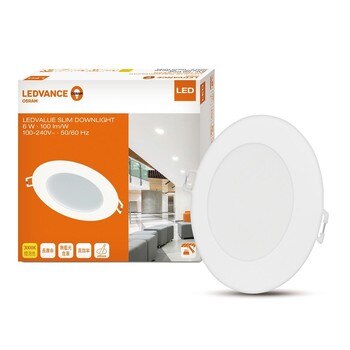 歐司朗晶享4吋 6W LED崁燈1入 - 燈泡色 歐司朗晶享4吋 6W LED崁燈1入 - 燈泡色