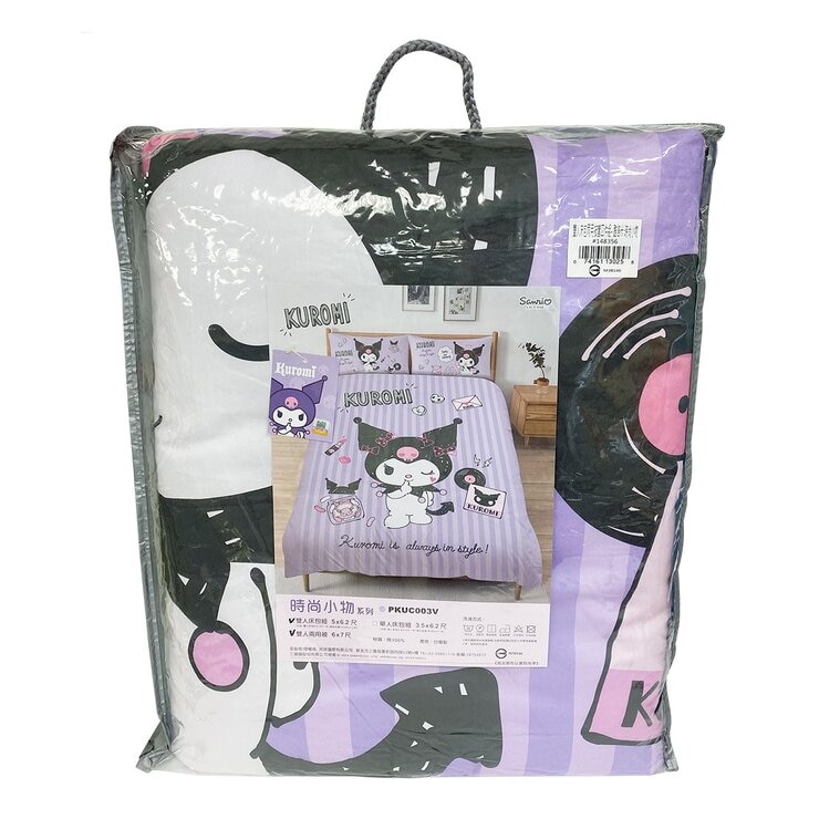 MIT 精梳棉雙人床包 兩用被套 4件組 酷洛米 時尚小物