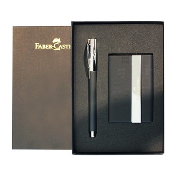 Faber Castell 成吉思汗纖維鋼珠筆圓弧名片組 Faber Castell 成吉思汗纖維鋼珠筆圓弧名片組