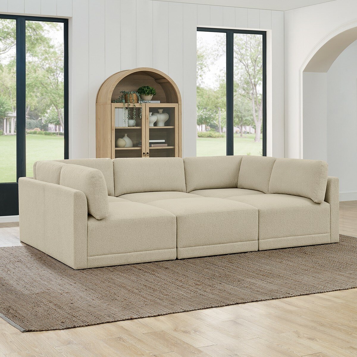 Thomasville 布面模塊沙發六件組 Thomasville 布面模塊沙發六件組