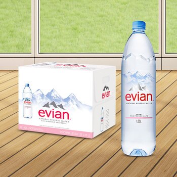 Evian 天然礦泉水 1250毫升 X 12瓶 Evian 天然礦泉水 1250毫升 X 12瓶