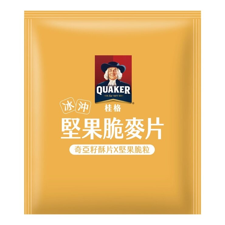 桂格 冰沖堅果脆麥片 奇亞籽酥片 & 堅果顆粒 31公克 X 50包