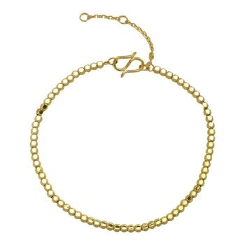 24K黃金手鍊 方珠 128厘