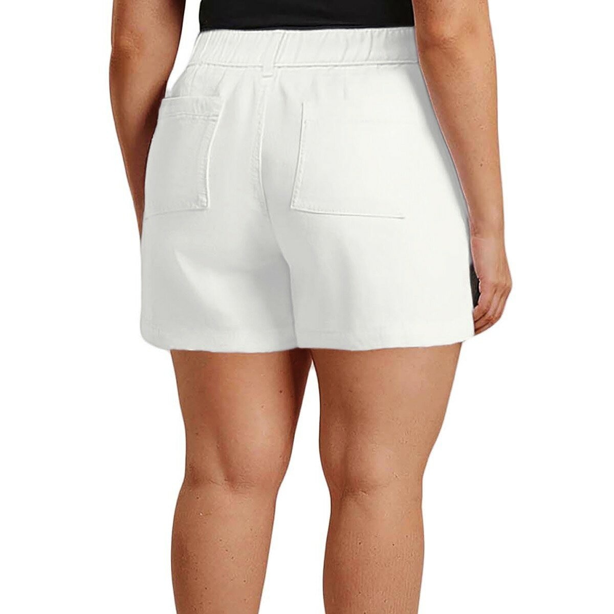 GAP 女鬆緊腰短褲 白