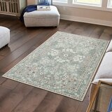 Wyatt & Ash 印花可水洗地毯 160公分 X 226公分 綠 Wyatt & Ash 印花可水洗地毯 160公分 X 226公分 綠