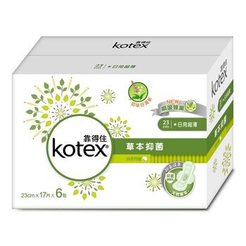 靠得住 草本抑菌衛生棉 23公分 17片 X 6入 靠得住 草本抑菌衛生棉 23公分 17片 X 6入