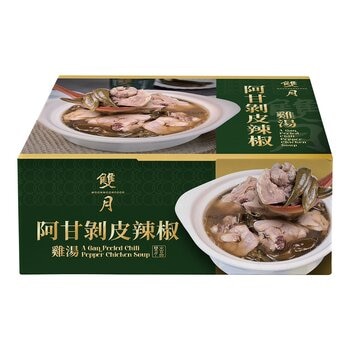 雙月 冷凍阿甘剝皮辣椒雞湯 1.26公斤 X 2入