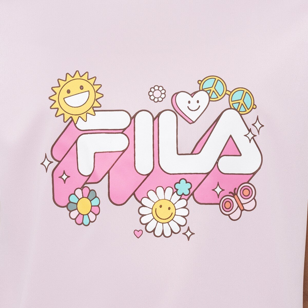 Fila 兒童短袖運動三件組 粉紅組