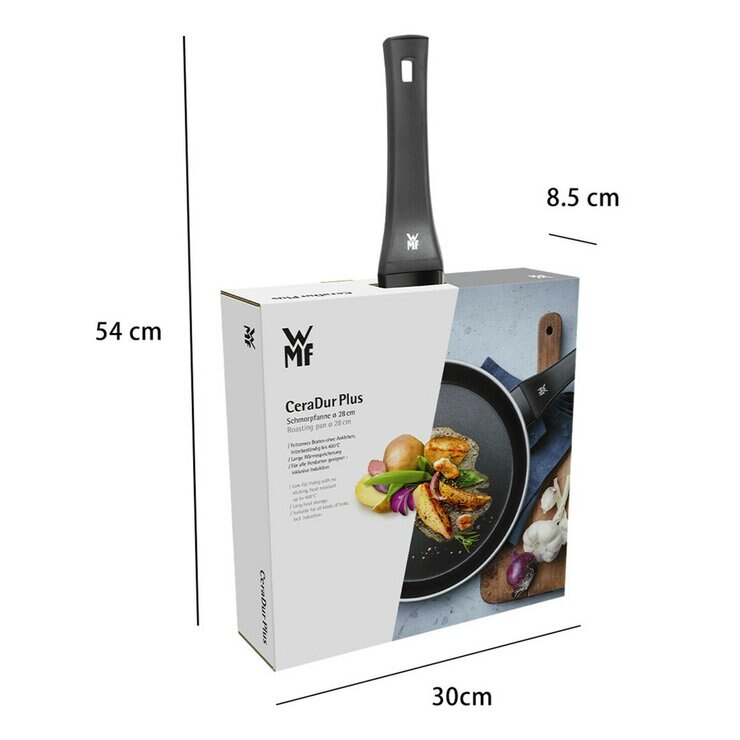 WMF Ceradur Plus 義大利製陶瓷不沾深煎鍋 28公分