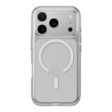 MAGEASY Bright M 不發黃軍規磁吸透明殼 iPhone 17 Pro(白磁圈) + 鏡頭保護貼Lenz(珊瑚) + Vetro 9H 鋼化玻璃保護膜