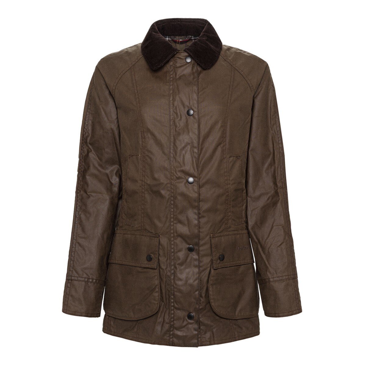 Barbour 女油布外套 深棕