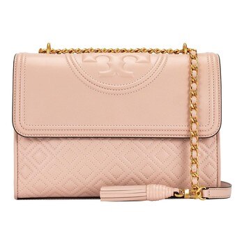 Tory Burch 格紋鍊帶肩背包 粉色 Tory Burch 格紋鍊帶肩背包 粉色