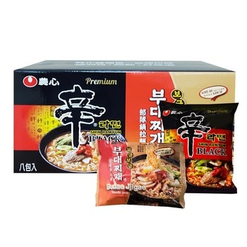 農心 拉麵組合 部隊鍋麵 X4入 + 頂級辛拉麵 X 4入/組 農心 拉麵組合 部隊鍋麵 X4入 + 頂級辛拉麵 X 4入/組