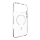 MAGEASY Bright M 不發黃軍規磁吸透明殼 iPhone 17 Pro Max(白磁圈) + 鏡頭保護貼Lenz(白色) + Vetro 9H 鋼化玻璃保護膜