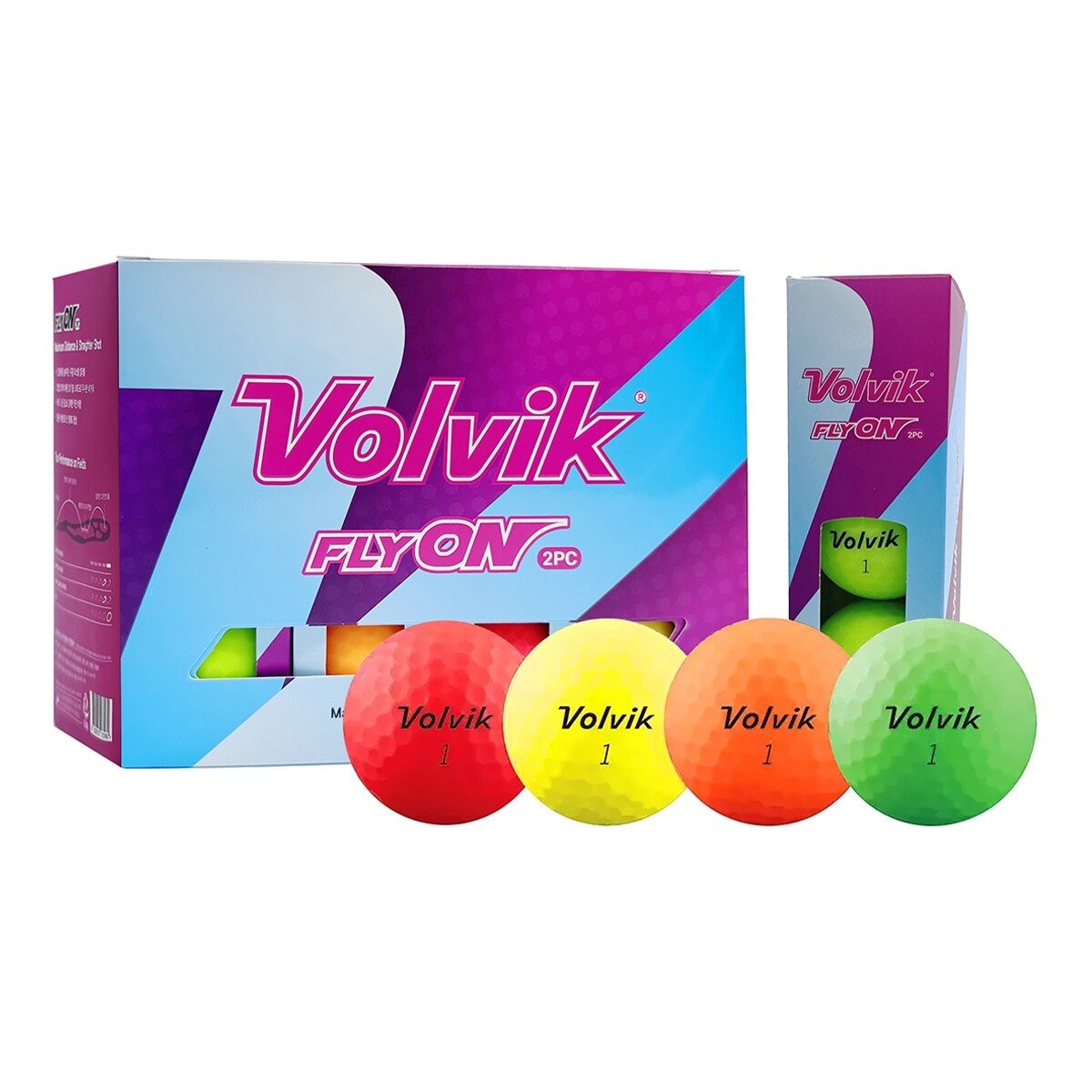 Volvik Fly On 高爾夫二層球 24入