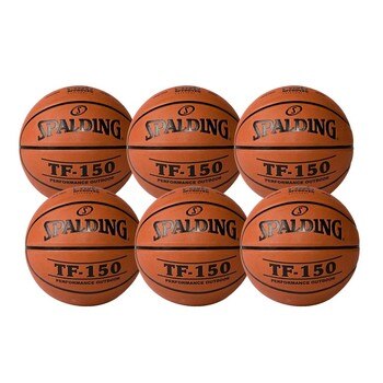 斯伯丁 TF-150 室外籃球 FIBA 認證(7號) 6入 斯伯丁 TF-150 室外籃球 FIBA 認證(7號) 6入