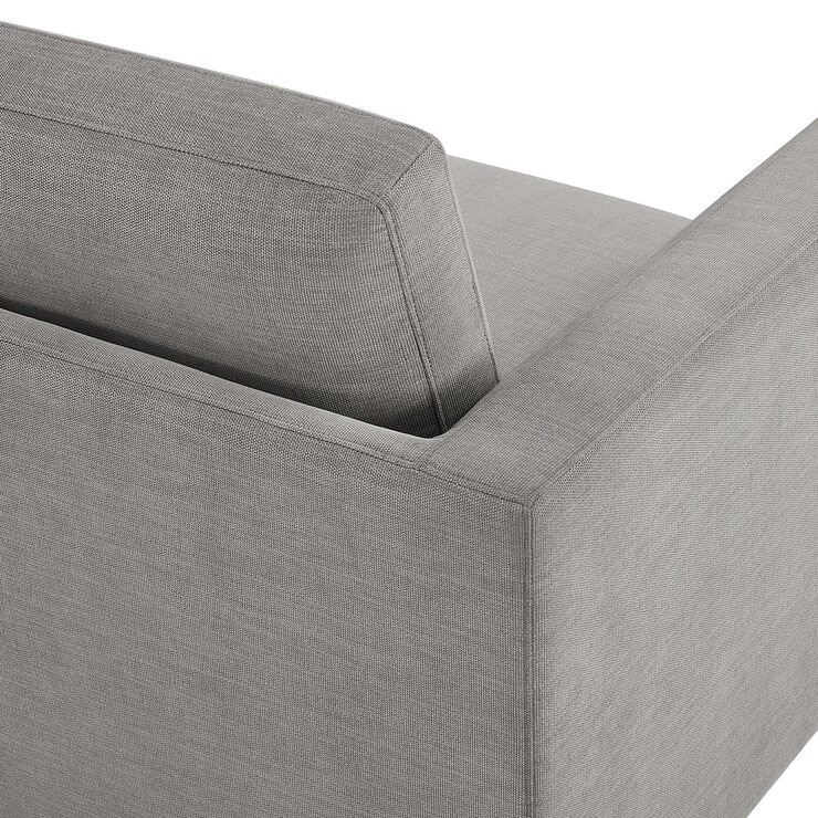 Thomasville L型布面沙發床 淺灰色