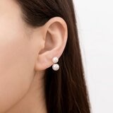 Tokyo Pearl 18K黃K金 6.5公釐 - 8.0公釐 Akoya 珍珠耳環