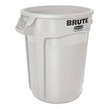 Rubbermaid Commercial Products BRUTE 加侖桶含蓋 32 加侖 白色