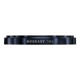 MAGEASY Bright M 不發黃軍規磁吸透明殼 iPhone 17 Pro(午夜磁圈) + 鏡頭保護貼Lenz鈦合金(午夜鈦) + Vetro 9H 鋼化玻璃保護膜