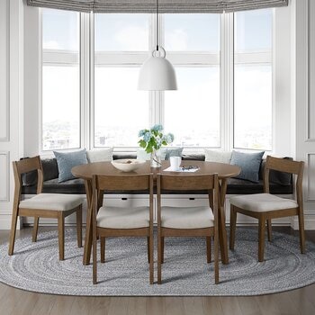 Bayside Furnishings 餐桌椅五件組
