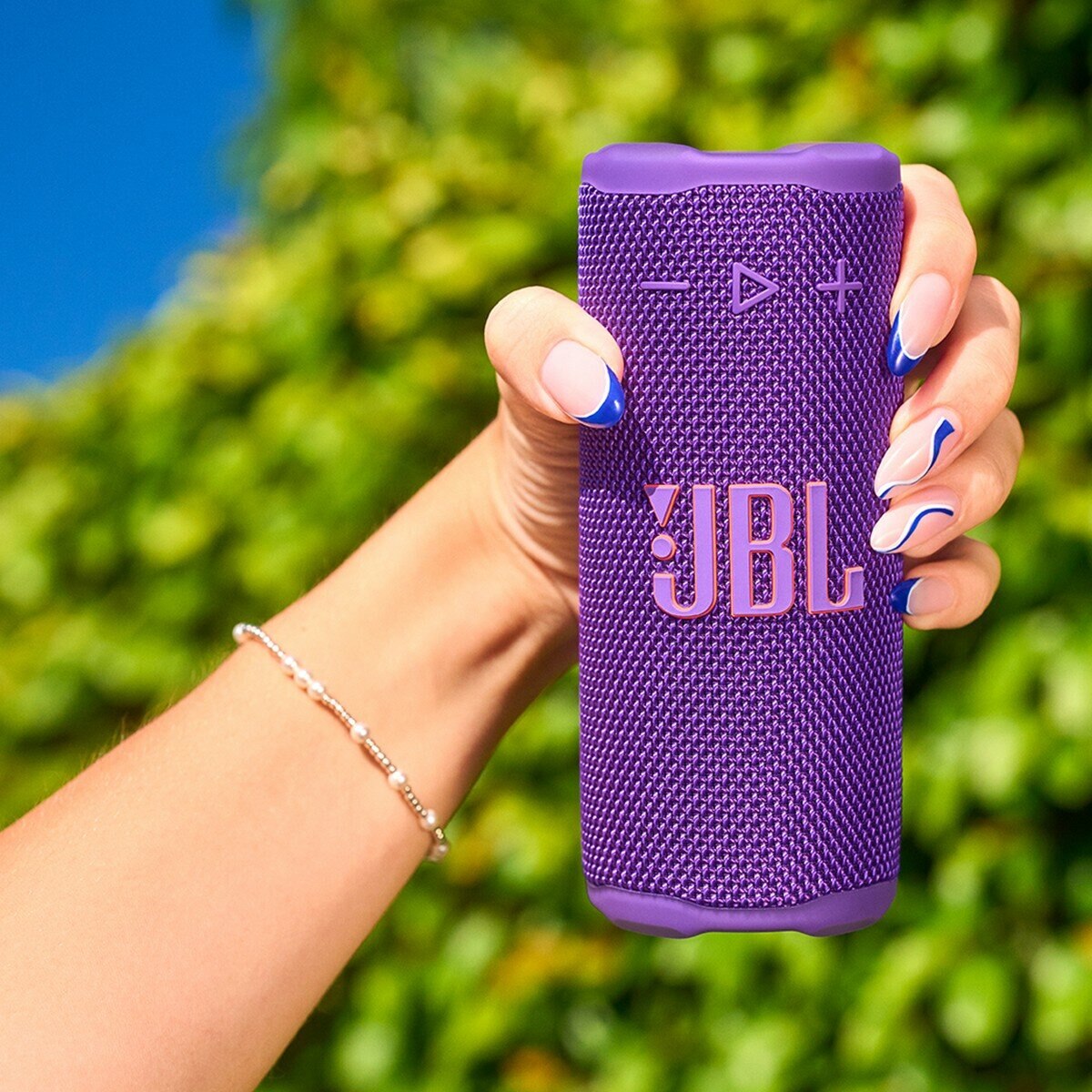 JBL Grip 可攜式防水燈光藍牙喇叭 紫色